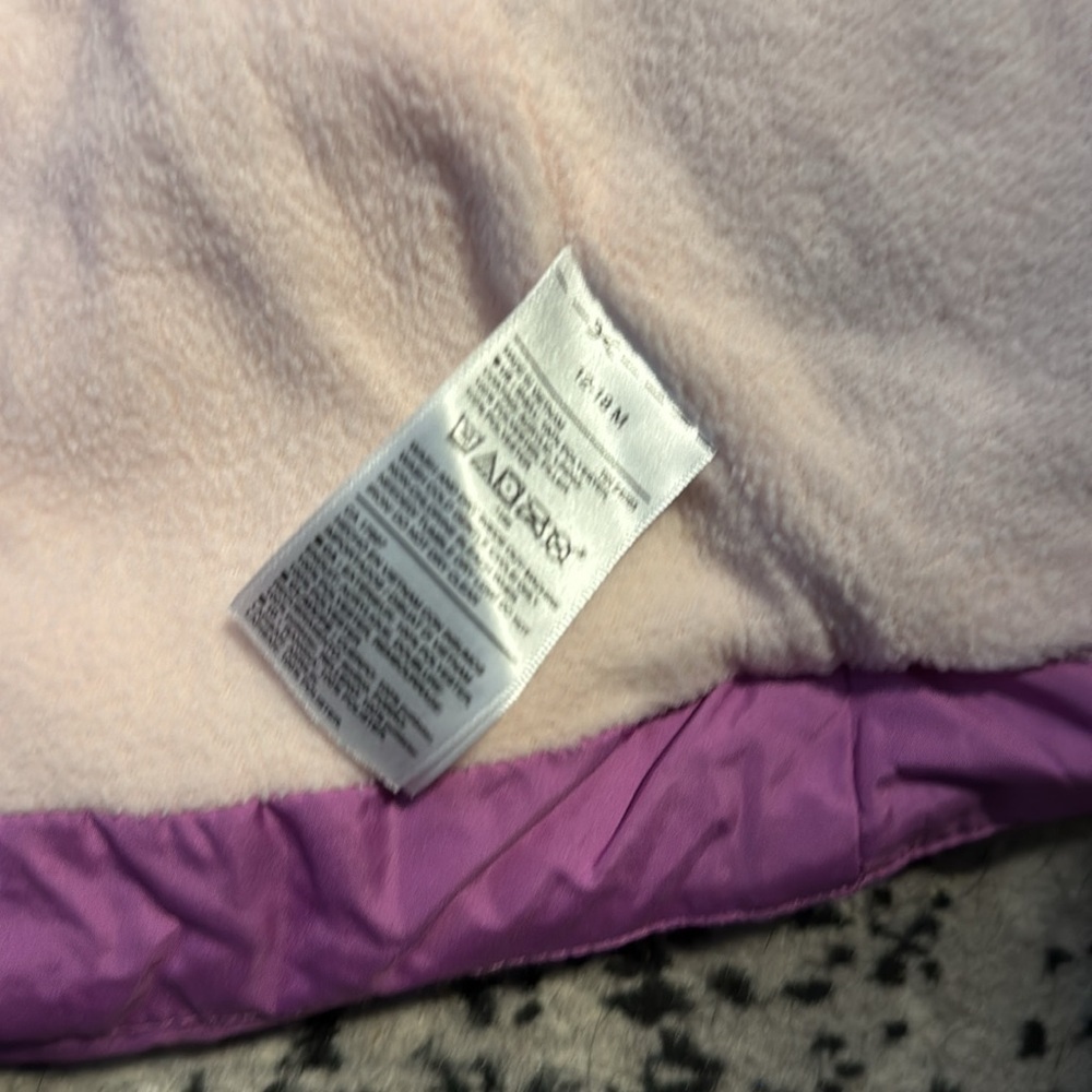Old Navy Purple Frost Free Puffer Jacket 12-18 Months - Picture 9 of 11
